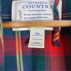 Robe De Noël Victoria's Secret Rouge Et Vert Plaid Taille XS/S - Occasion Très Bon état